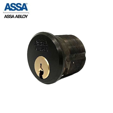 Assa Abloy 1-1/8" Maximum+ Restricted Mortise Cylinder AR Cam KD Dark Oxidized Bronze Finish ASS-R2851-1-624-COMP-KD-0A7